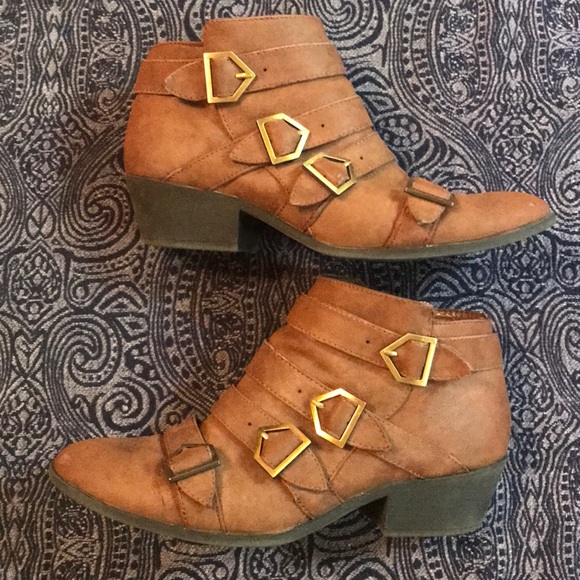 Tan bulk ankle boots - Picture 2 of 8